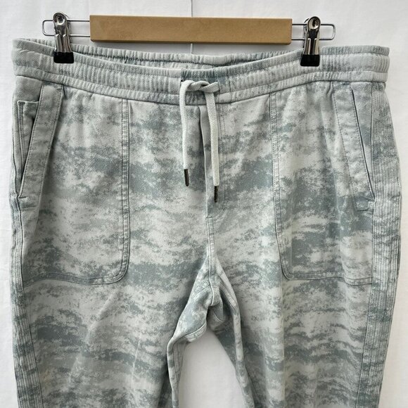 Athleta Farallon Pebbles Texture Abalon Travel Lifestyle Jogger Pants Women L - Picture 11 of 12